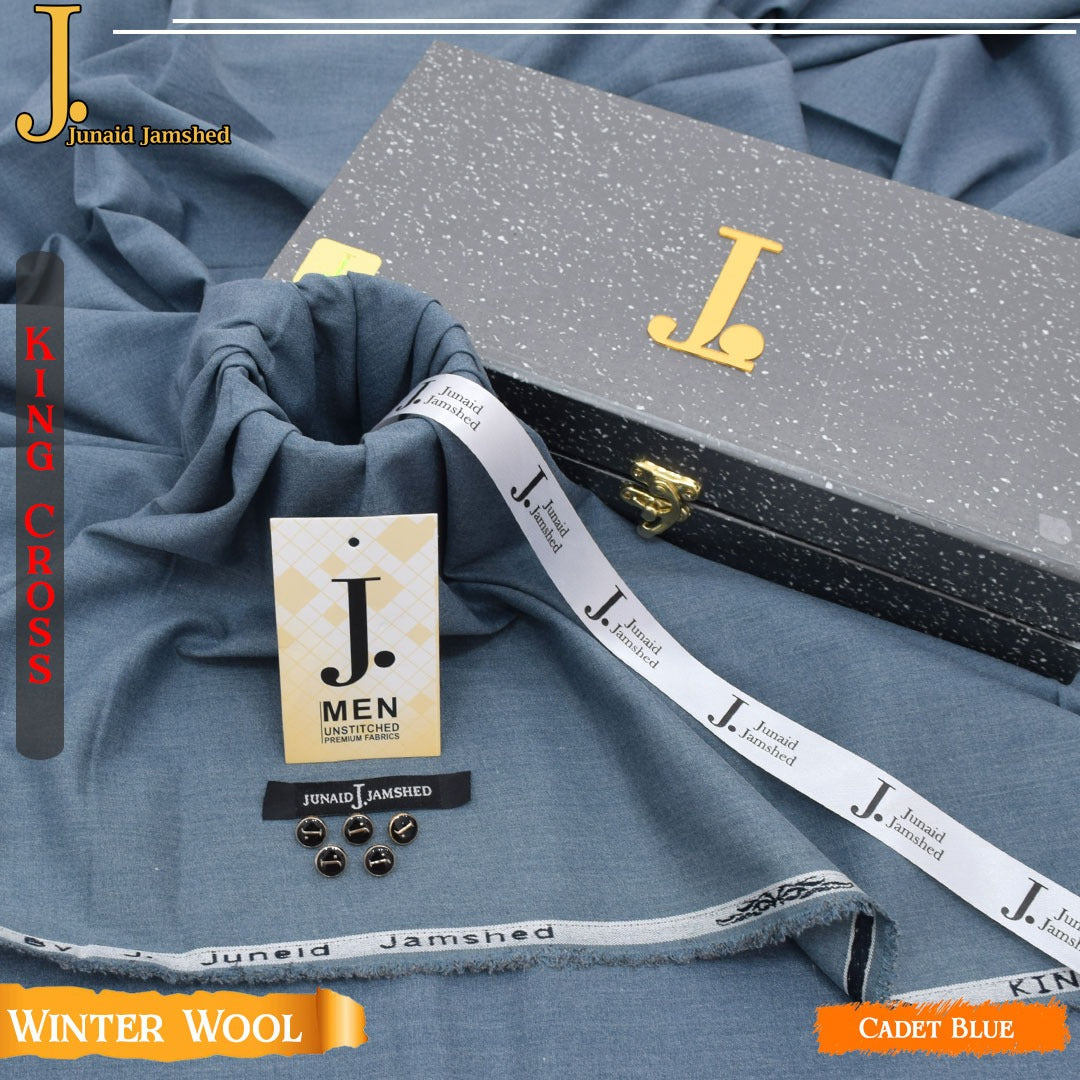 J. Elite Class Premium king Cross Wool With Luxury Box & Bag  CADET BULE