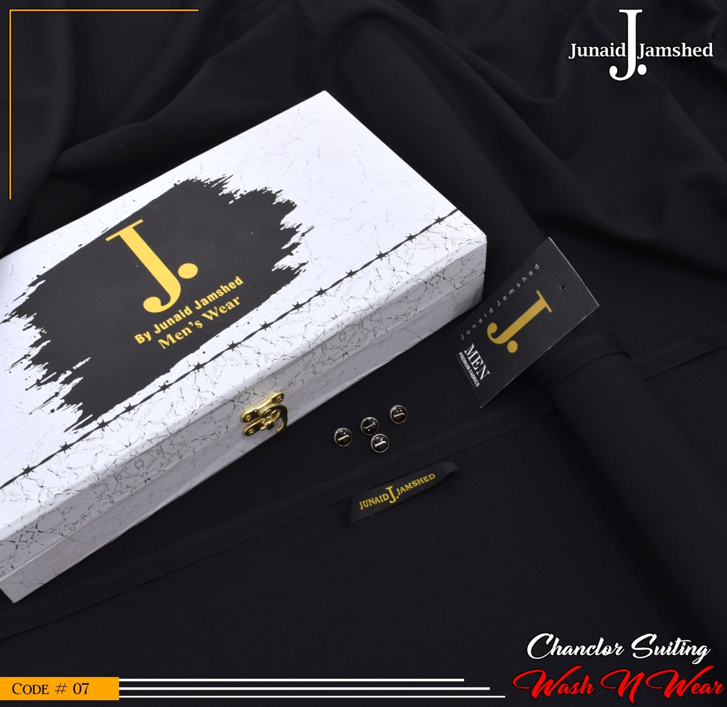 J. Elite Class 4 Season Wash N Wear With Luxury Box & Bag ( BLACK )