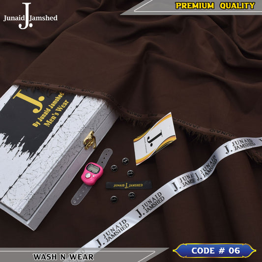 J. Premium Wash N Wear With Luxury Box & Bag  ( CHOCOLATE BROWN )