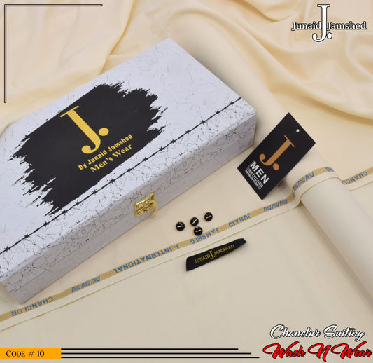 J. Elite Class 4 Season Wash N Wear With Luxury Box & Bag  ( SPECIAL CREAM )